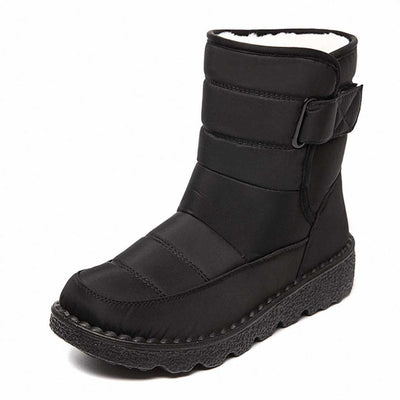 Bottes de neige et de pluie pour dames, imperméables et résistantes à l'eau - Bottes d'hiver chaudes pour la neige et la pluie