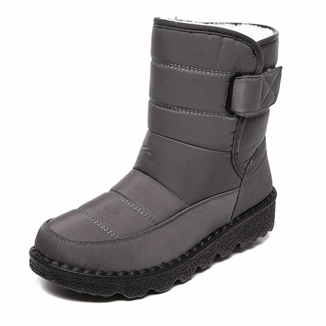 Bottes de neige et de pluie pour dames, imperméables et résistantes à l'eau - Bottes d'hiver chaudes pour la neige et la pluie