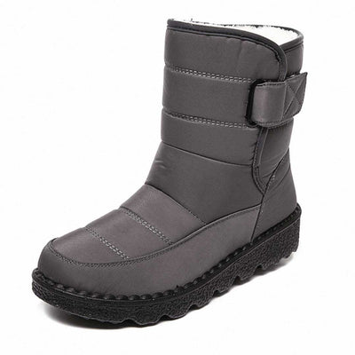 Bottes de neige et de pluie pour dames, imperméables et résistantes à l'eau - Bottes d'hiver chaudes pour la neige et la pluie