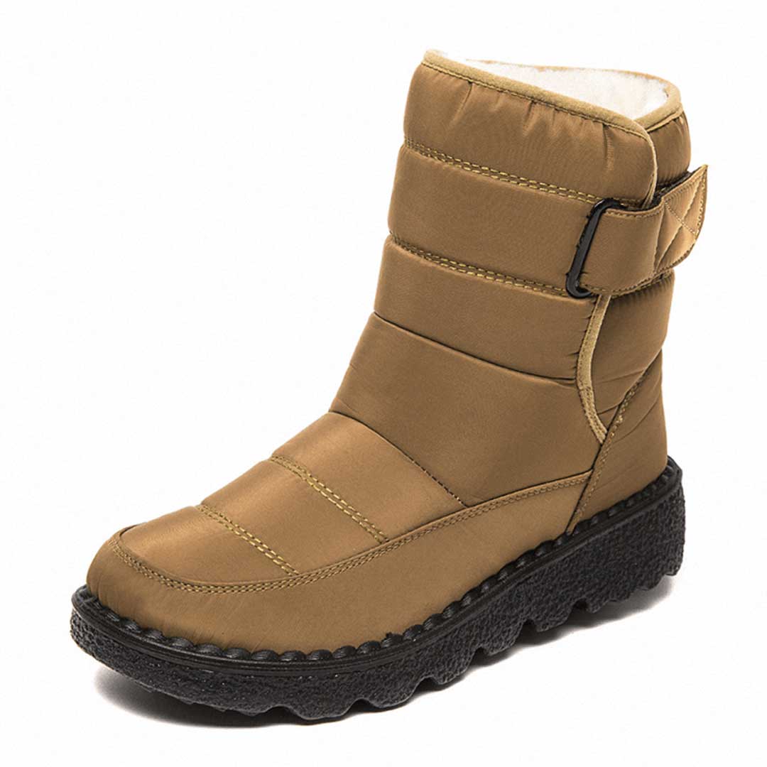 Bottes de neige et de pluie pour dames, imperméables et résistantes à l'eau - Bottes d'hiver chaudes pour la neige et la pluie