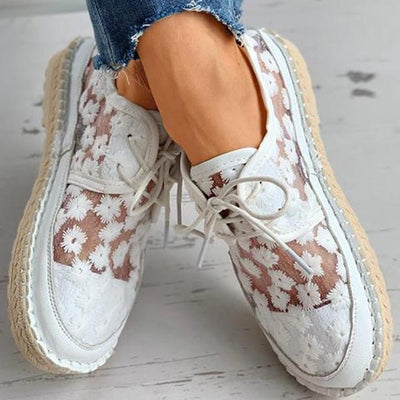 Arabella - Chaussure orthopédique aérée avec motif floral