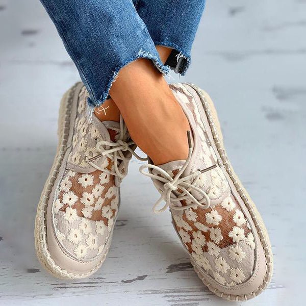 Arabella - Chaussure orthopédique aérée avec motif floral