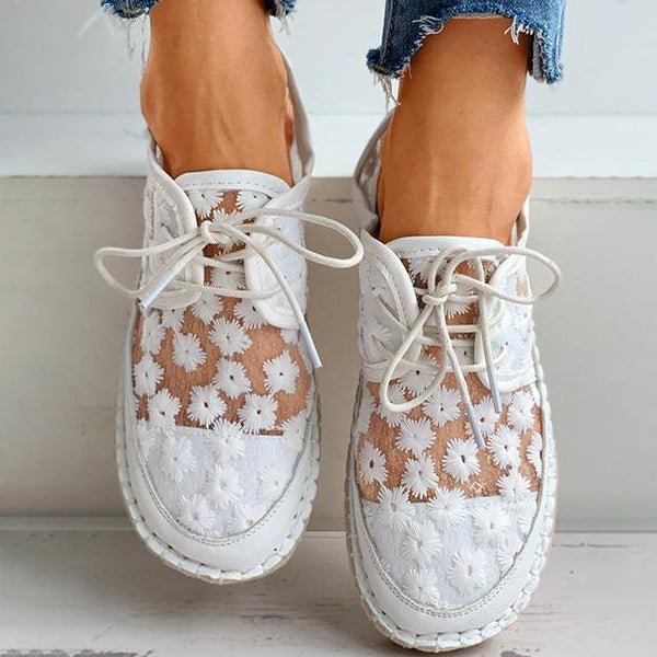 Arabella - Chaussure orthopédique aérée avec motif floral