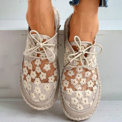Arabella - Chaussure orthopédique aérée avec motif floral