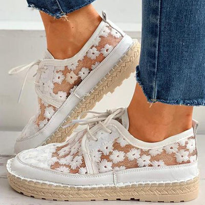 Arabella - Chaussure orthopédique aérée avec motif floral