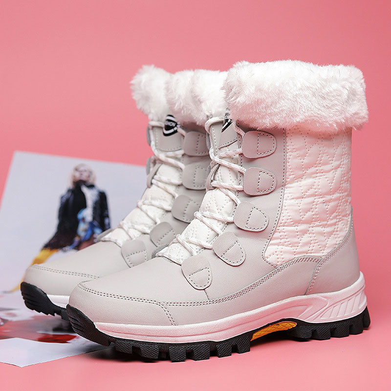 Bottes de neige chaudes, imperméables et antidérapantes pour femme