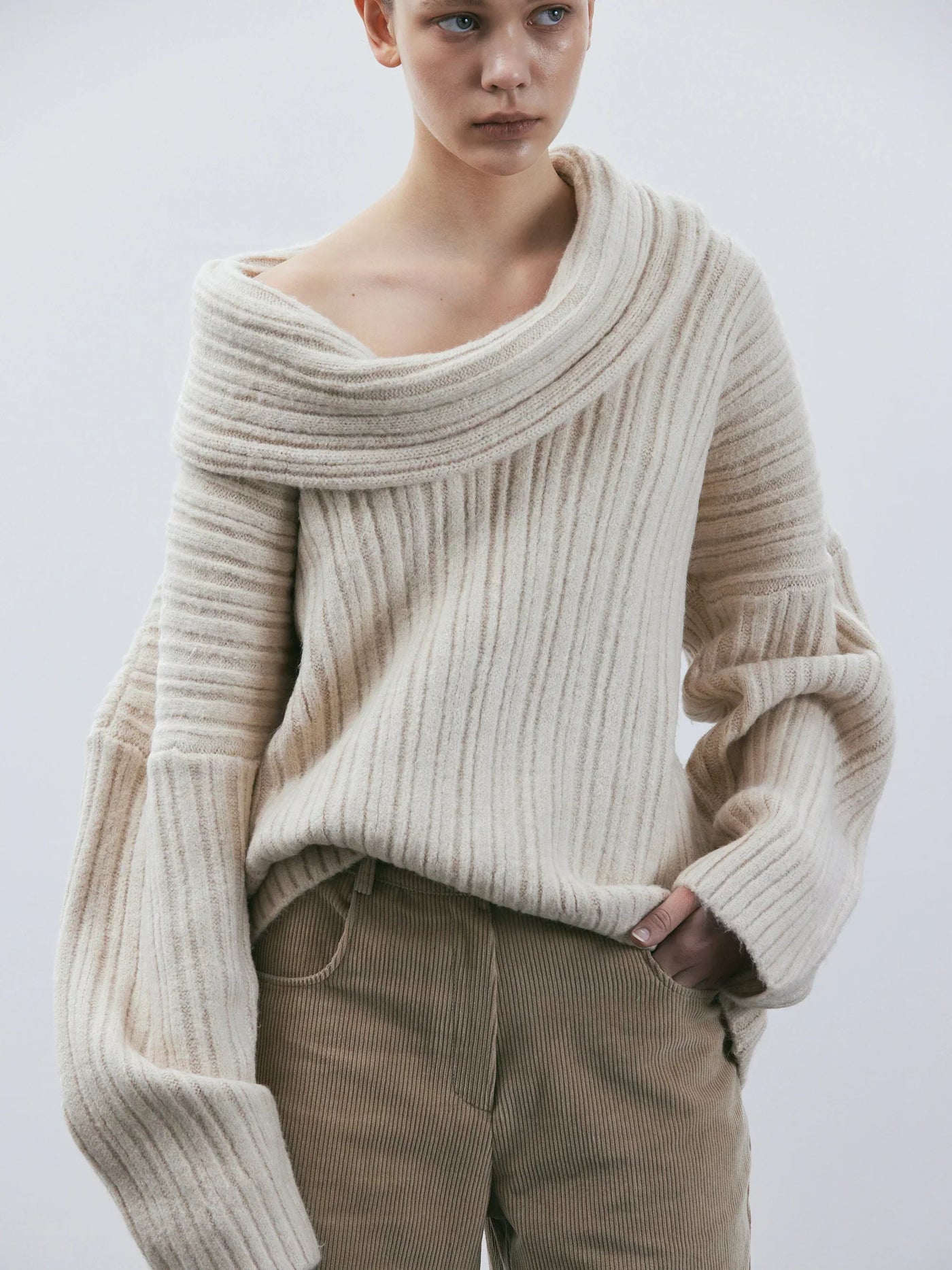 Pull oversize en tricot pour femme