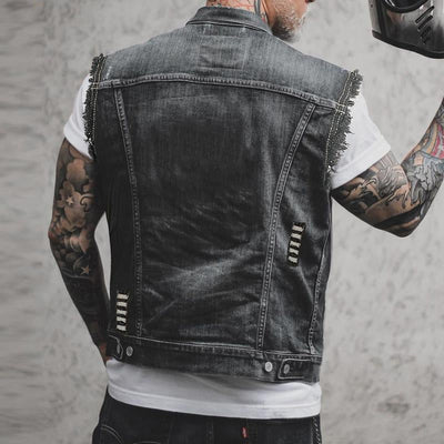 Gilet en denim stylé pour hommes | Décontracté, polyvalent & confortable