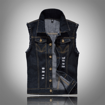 Gilet en denim stylé pour hommes | Décontracté, polyvalent & confortable