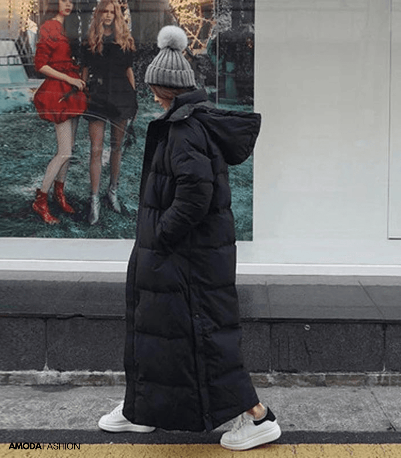 Manteau d'hiver parka surdimensionné pour femmes