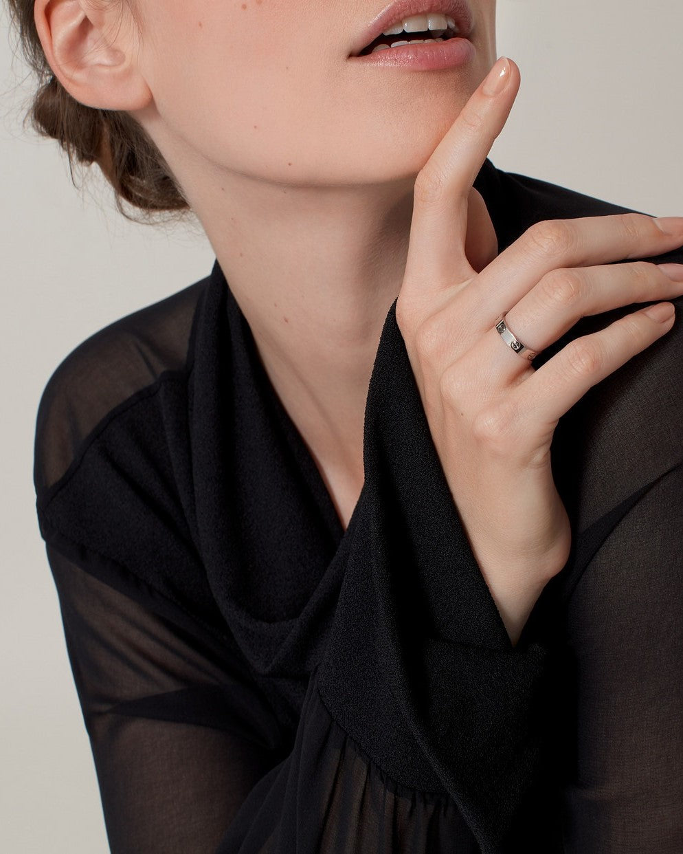 Aria - Bague unisexe Argent Taille 1 Alliage de zinc