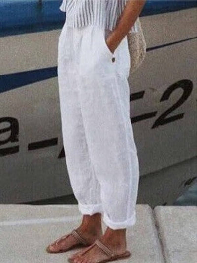 Pantalon en coton léger pour un confort décontracté au quotidien