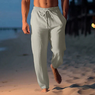 Mode Pantalon de lin ample pour homme en été - Naville