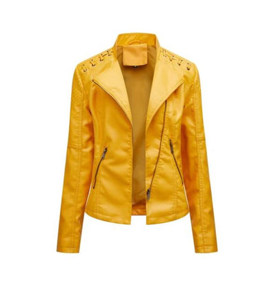 Léa | Veste en cuir d'agneau premium