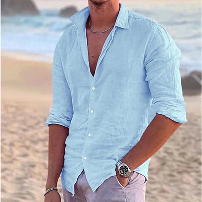 Zander | Chemise en lin pour homme | Léger, respirant & élégant