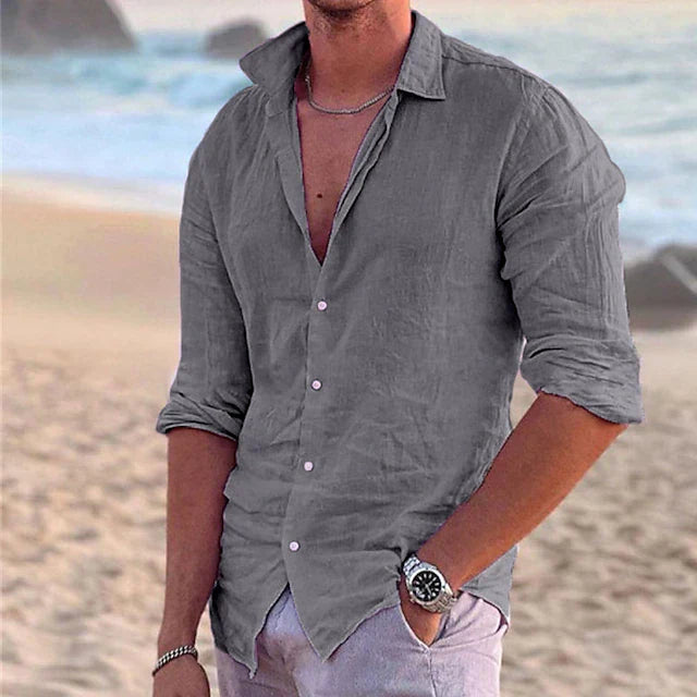 Zander | Chemise en lin pour homme | Léger, respirant & élégant