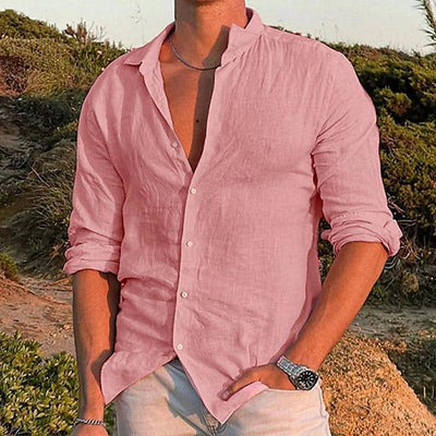 Zander | Chemise en lin pour homme | Léger, respirant & élégant