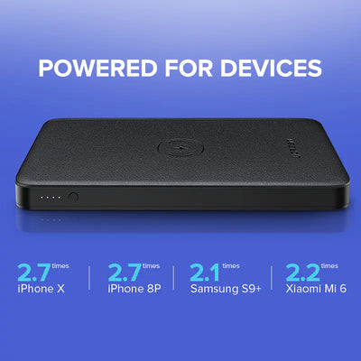 Banco de energía de carga rápida inalámbrica - Salida dual de 10000 mAh