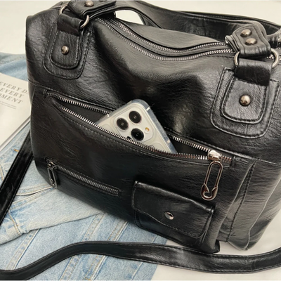 CHLOE - Sac à Main Bandoulière Cuir Grande Capacité